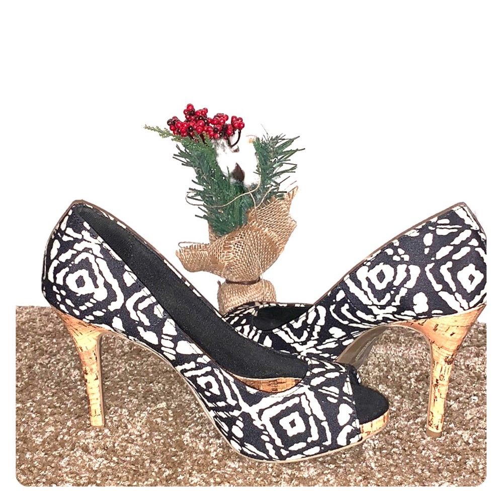 Christian S open toe heels